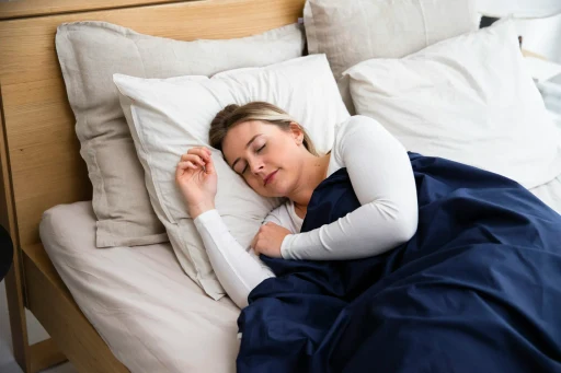 Patient preparing for an at-home sleep study