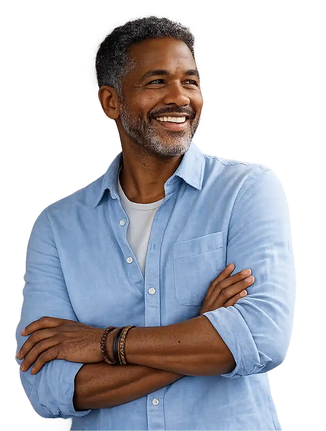 Smiling patient during an annual wellness exam